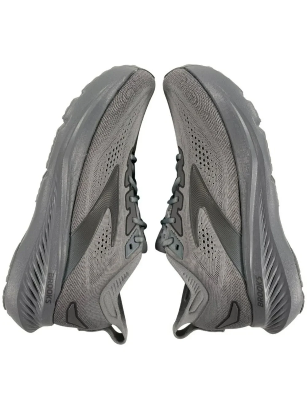 Brooks Glycerin 23 Running Shoes Grey Blackened Pearl Athletic Men's Size 12 NEW